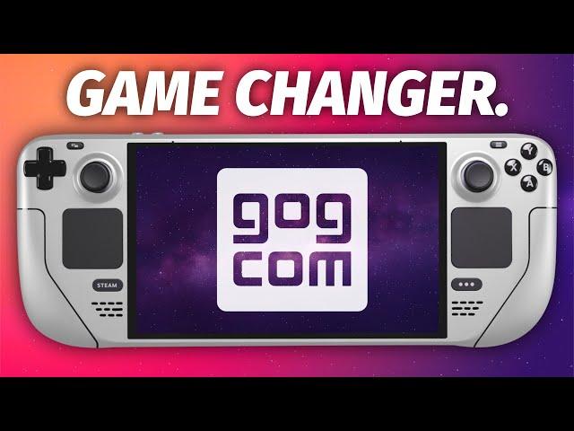 GAME CHANGER: Your GOG Library on your Steam Deck!