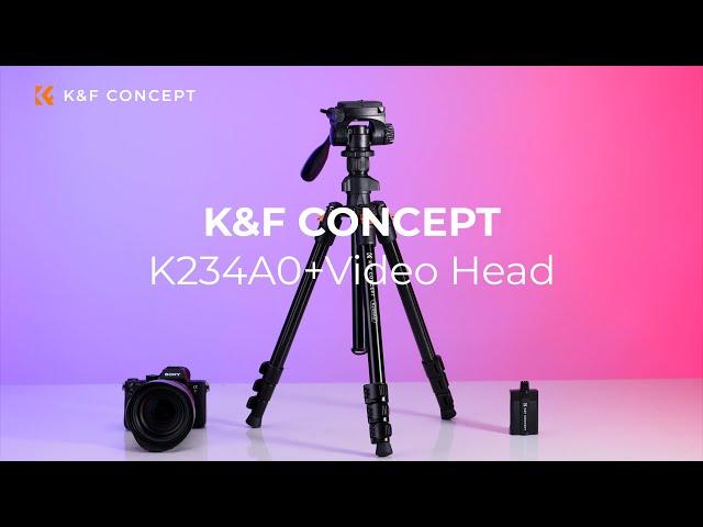 Lightweight Aluminum Tripods for Videography |  How to use the K&F Concept Tripod K234A0+Video Head