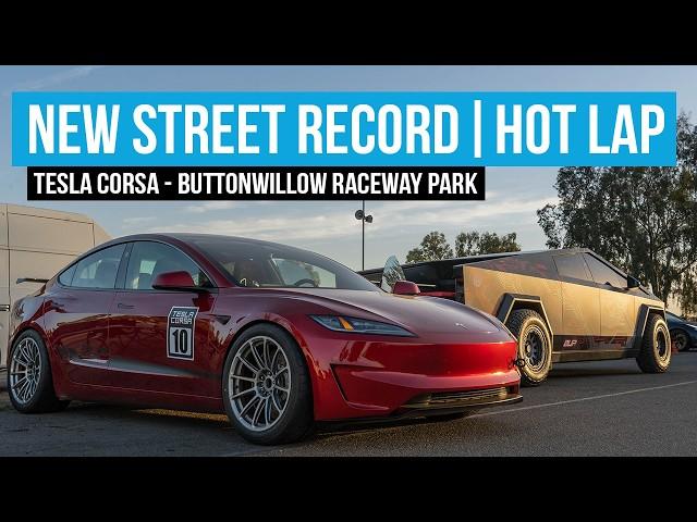 New Tesla Model 3 Street-Tire Record | Buttonwillow - 1:52.5