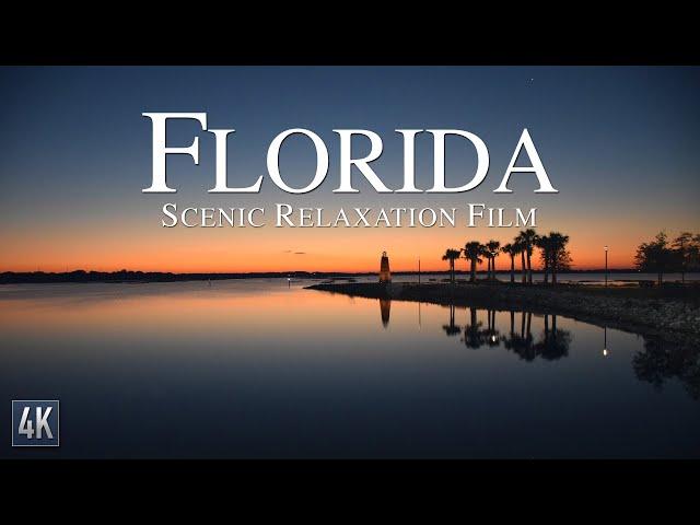 Florida 4K | Scenic Relaxation Film with Calming Music | FL Beaches HD Drone