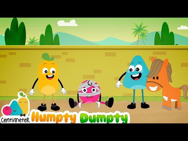 Humpty Dumpty Nursery Rhyme with Lyrics | Preschool Song | Fun English Songs for Toddlers & Kids