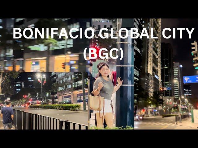 BONIFACIO GLOBAL CITY|TAGUIG CITY PHILIPPINES|NIGHT VIEW AT BGC|Arlyn Aquino vlog