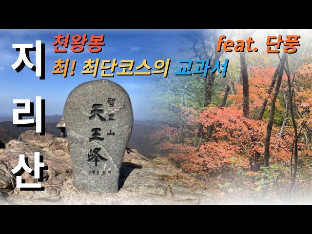 지리산 천왕봉 최단코스의 교과서 feat. 단풍 ㅣ중산리 코스 ㅣ 순두류 버스 ㅣ 로타리 대피소 ㅣ Jirisan Mountain ㅣ Korea Mountain Hiking