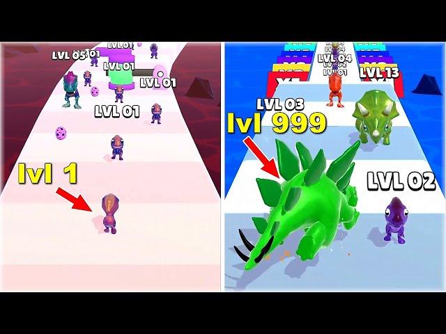 MAX LEVEL in Dino Evolution Run Game!