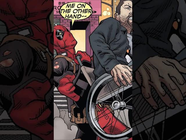 Deadpool Uses a Wheelchair as a Weapon