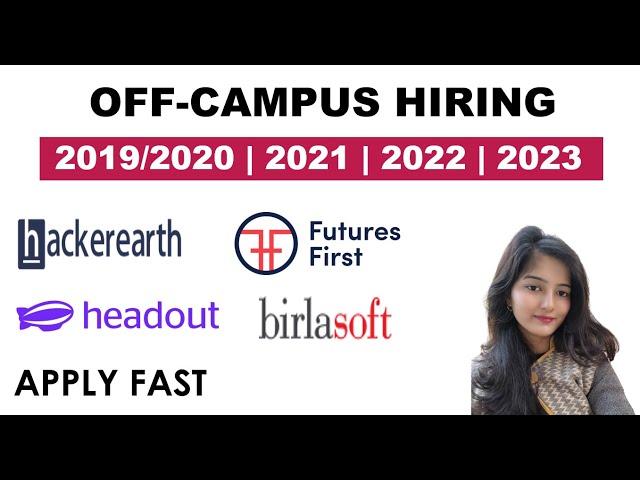 Off Campus Hiring || Batch - 2019 2020 2021 2022 2023 || MUST WATCH