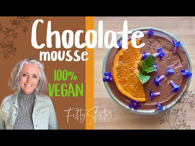 Chocolate mousse - dairy free, egg free, gluten free, 100% vegan and ready in a few minutes.