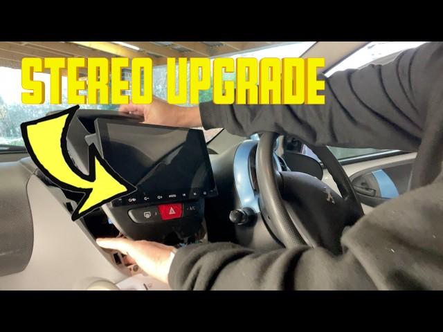 Citybug "Stereo Upgrade" Atoto A6 iPhone Carplay, Android Compatible Peugeot 107 Double Din.
