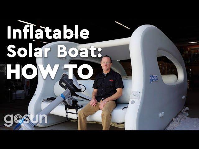 Exploring the GoSun Elcat: Inflatable Solar Electric Boat | How To | GoSun