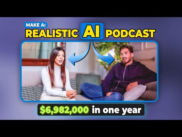 How to Make a Realistic AI Video Podcast Business (Easy FREE Step by Step Guide ChatGPT NotebookLM)