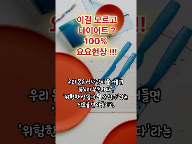 이걸 모르고 다이어트하면 100 % 요요현상#다이어트실패 #다이어트요요 #요요현상