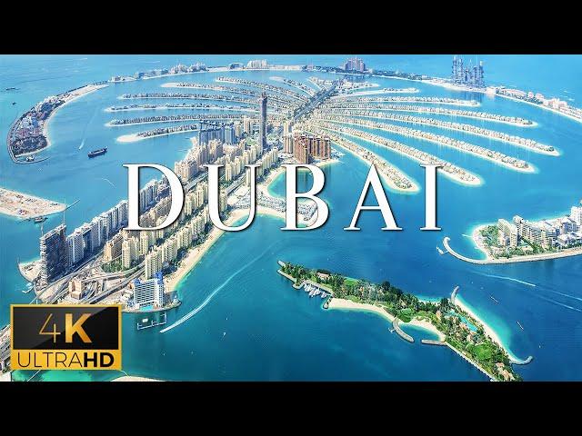 FLYING OVER DUBAI (4K UHD) - Soft Piano Music With Wonderful Natural Landscapes To Calm Your Mind