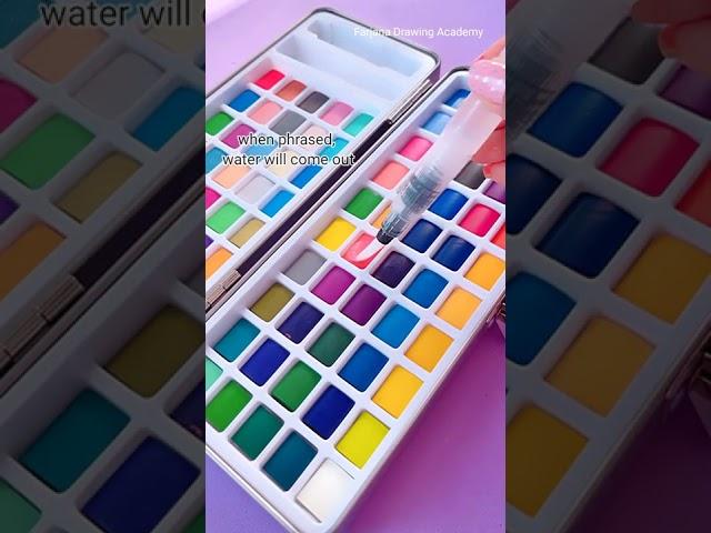 Keep Smiling Watercolor Set 90 Colors  #watercolor #satisfying #unboxing #review #colors #painting