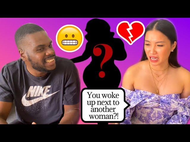 My crazy Asian girlfriend *Hypothetical Questions* Interracial Couple | AWBM | Blasian Couple