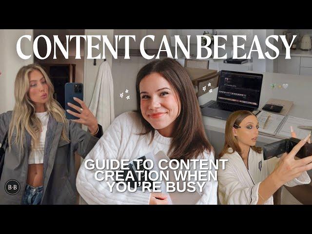 How to be a content creator when you don’t have time to film a morning routine every day..