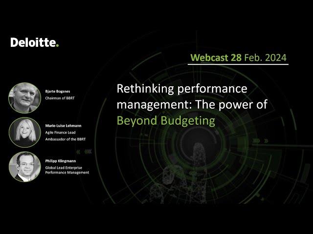 Rethinking performance management: The power of Beyond Budgeting