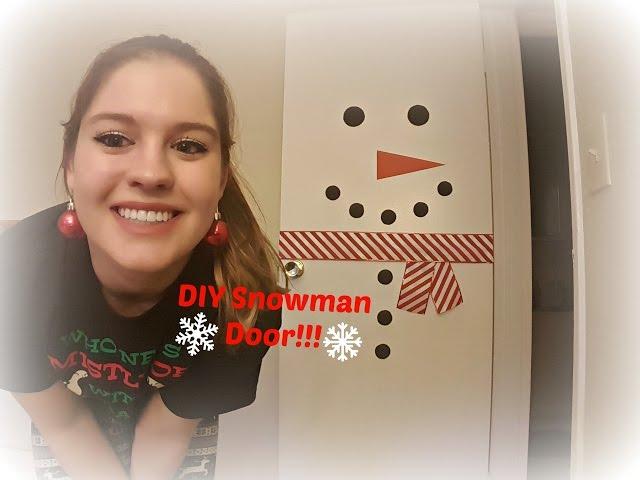 DIY:  Snowman Door Christmas Decoration | Amanda Pereira