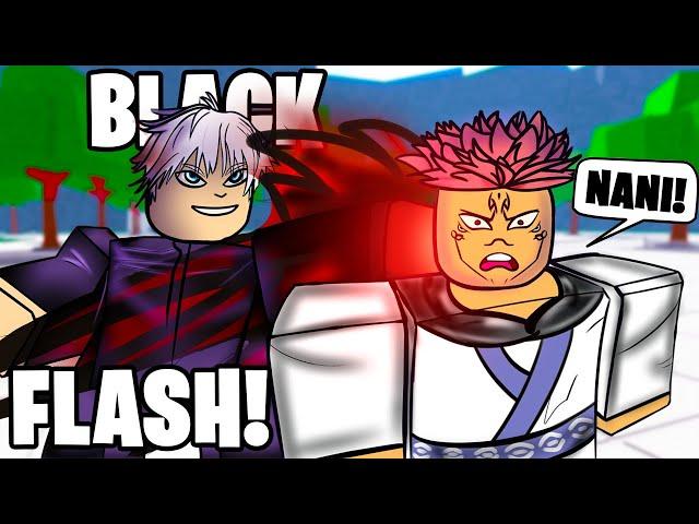 TROLLING PLAYERS with BLACK FLASH in Jujutsu Shenanigans