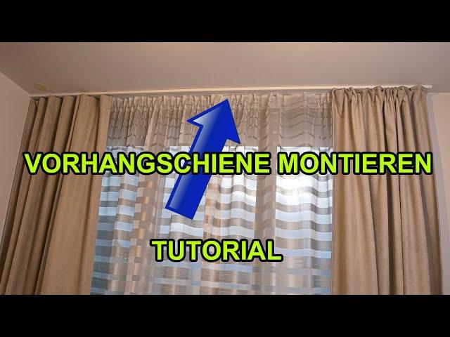 VOHRHANGSCHIENE AN DER DECKE MONTIEREN | TURORIAL | VORHANGSTANGEN | DIY | GARDINIA |  FACTOREM