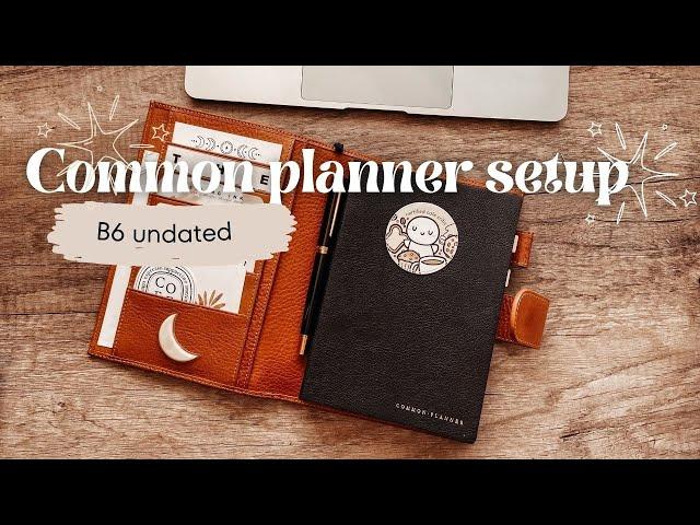 B6 undated Common planner setup 