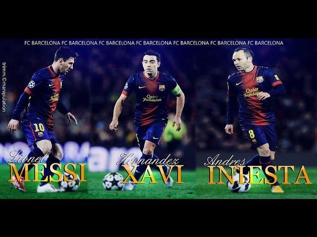 Messi, Xavi & Iniesta - Magical Ball Controls (HD)