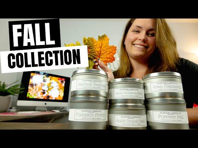 FALL SOY CANDLE COLLECTION- Clayton Candle Co. Fall Collection