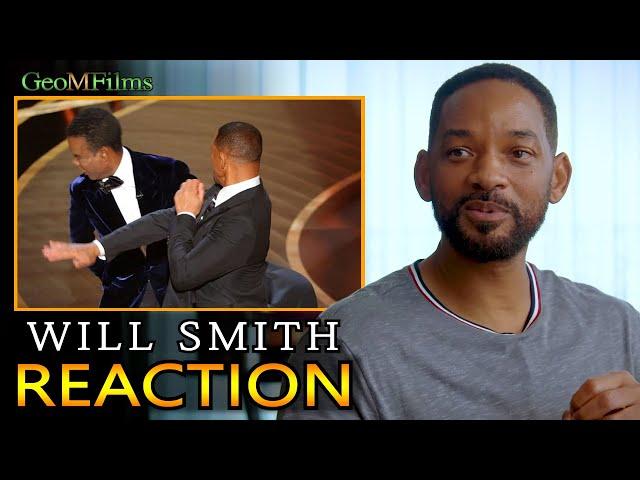 Will Smith REACTS to Chris Rock SMACK