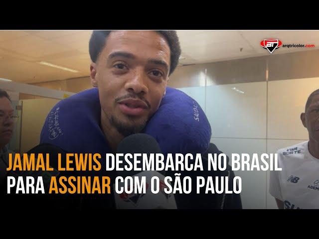 EXCLUSIVO! Jamal Lewis, novo reforço do São Paulo, desembarca no Brasil | Arquibancada Tricolor