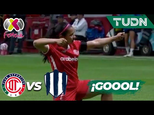 Las Diablas ya lo ganan con gol de Peraza | Toluca 1-0 Rayadas | Liga Mx Femenil AP2024-4tos | TUDN