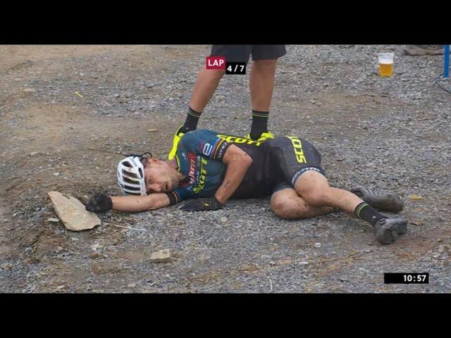 Nino Schurter Crash XC Short Track - Snowshoe USA