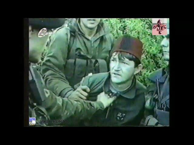 Bosnian  soldier captured by radical Serbs  - Bosnian War (Graphic)