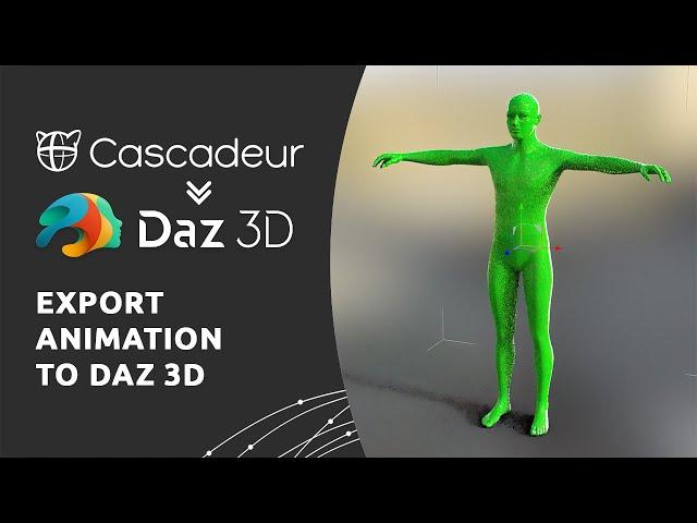 Cascadeur to Daz 3D - How to Export Animation