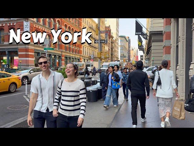 Walking The Streets Of New York - - NYC 4k Night Walk - Manhattan Virtual Tour