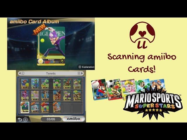 Mario Sports Superstars - Scanning amiibo Cards