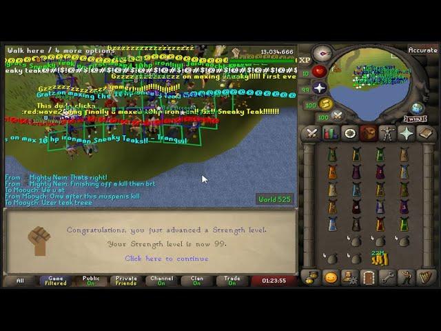 World 1st 10hp IronMan Maxed. Triple Kill pk. 5 purple chest TOB