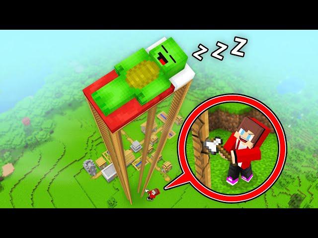 JJ Built a Highest Tower to PRANK Mikey in Minecraft (Maizen)