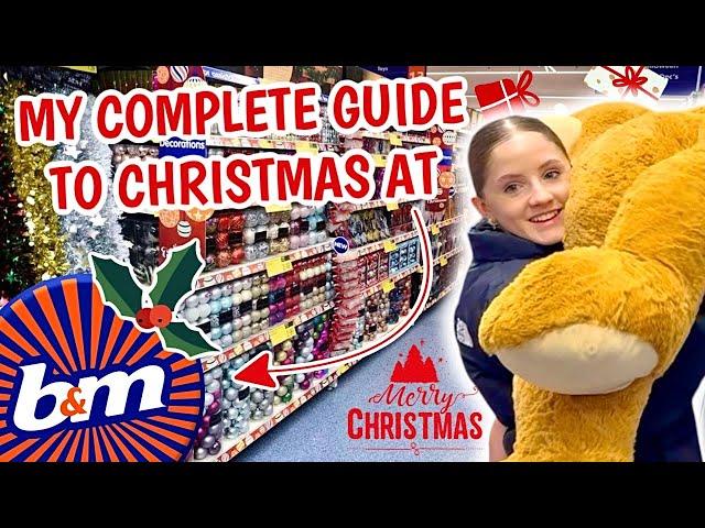 ** MY COMPLETE GUIDE TO CHRISTMAS AT B&M ** | Christmas Gift Shop with ME | Shop & Show