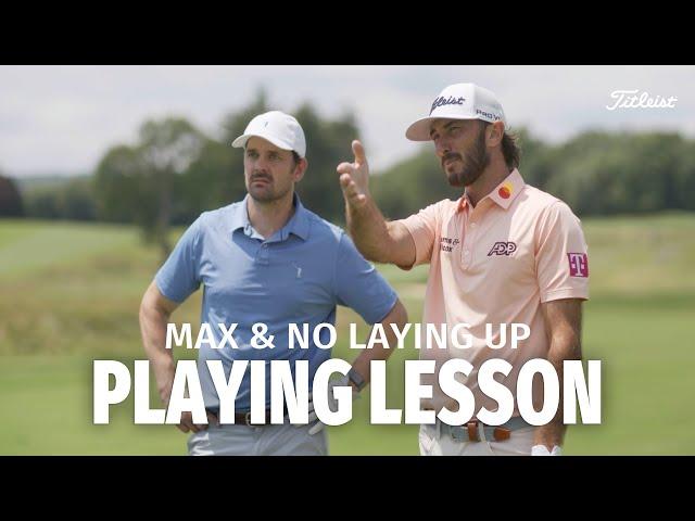 Max Homa vs. Neil from @NoLayingUp | 1-Hole Match Turned Playing Lesson