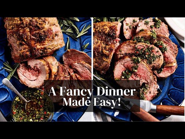 Roasted Rack of Lamb with Garlic & Rosemary + Mint Chimichurri – Easier Than You Think!