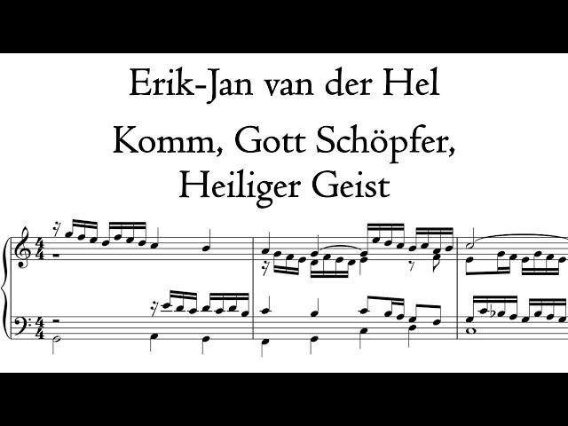 Van der Hel - Komm, Gott Schöpfer, Heiliger Geist - Metzler Organ, Poblet, Hauptwerk