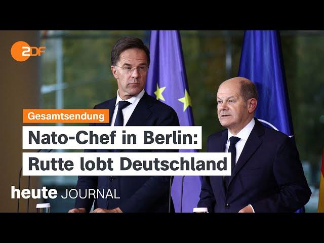 heute journal vom 04.11.2024 Rutte in Berlin, Streit in der Ampel-Koalition