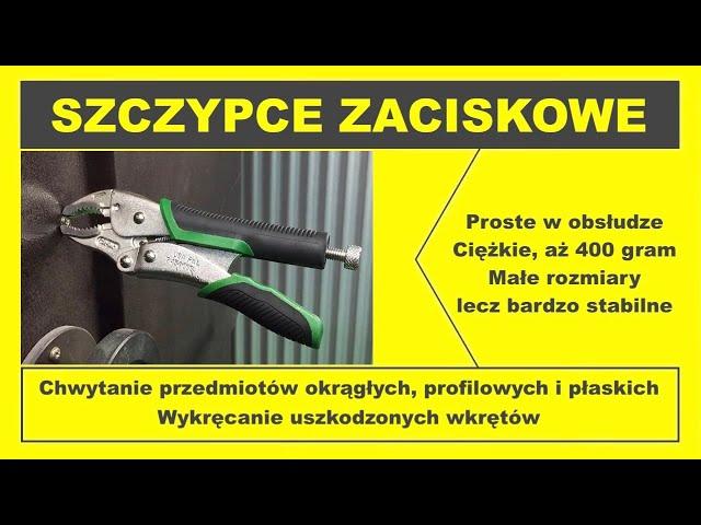  Szczypce zaciskowe do chwytania przedmiotów okrągłych, profilowych i płaskich. Engineer PZ-65