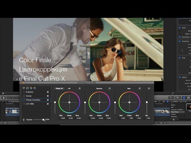 Обзор Color Finale для FCPX //перевод//