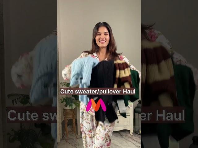 Cute sweater/pullover haul #myntra #swatirathi #viralvideo #shorts #youtubeshorts #viral #winter