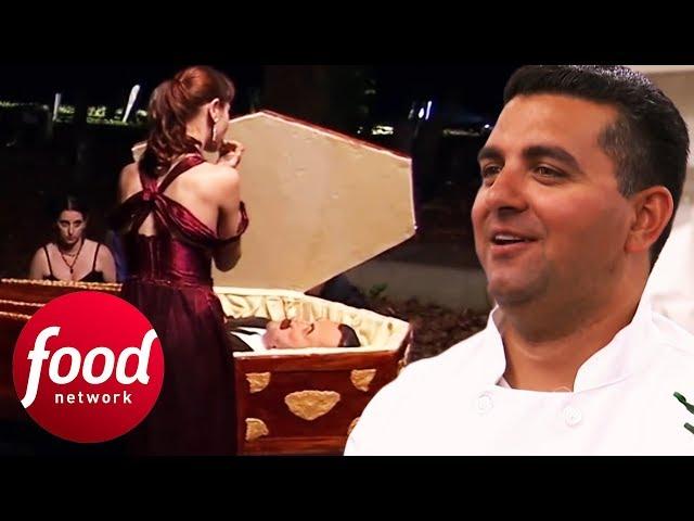 Buddy Makes A Creepy Coffin Cake For A Graveyard Full Of Vampires | Cake Boss