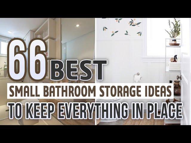 66 Small Bathroom Storage Ideas To Keep Everything In Place