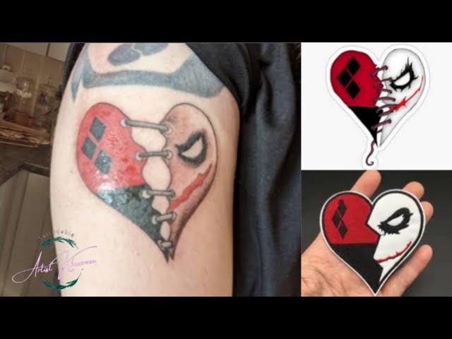 Mad love and joker tattoo || tattoo || joker || Tattooable artist Khurram