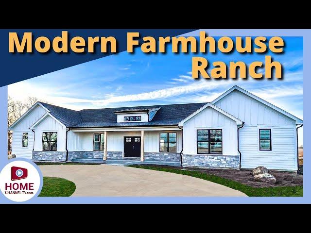 Custom Ranch House Design: Modern Farmhouse Style