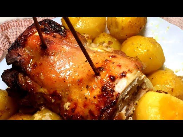 СЛОЁНОЕ КУРИНОЕ БЕДРО С КАРТОФЕЛЕМ В ДУХОВКЕ.PUFF CHICKEN THIGH WITH POTATOES IN THE OVEN.