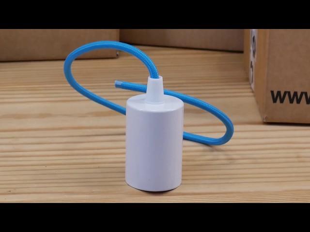 Tutorial: how to assemble a metal lamp holder kit w/cable clamp